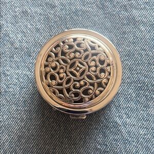 Brighton Pill Holder, Silver.  NWOT